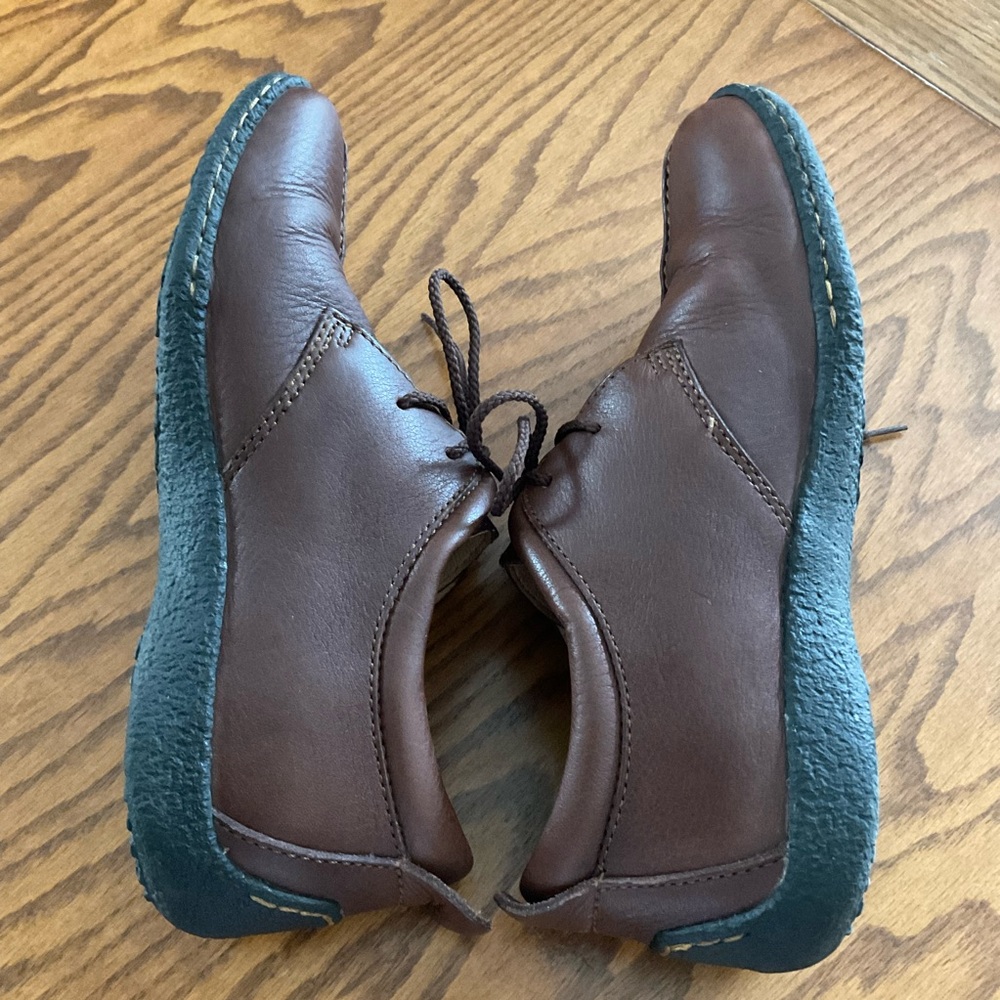 Born Sahara Leather, Split Toe, Lace Up Oxford Shoes, Sz 7.5 - Picture 7 of 10